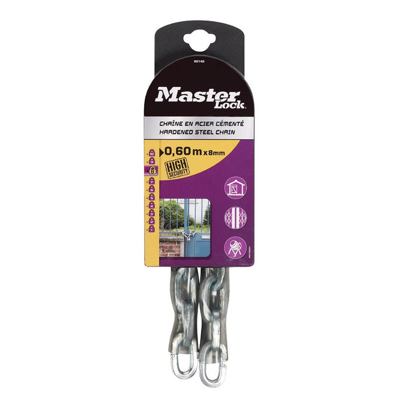 Master Lock 8011EURD Αλυσίδα Ατσάλινη Με Επένδυση Βινυλίου 6mm x 100cm