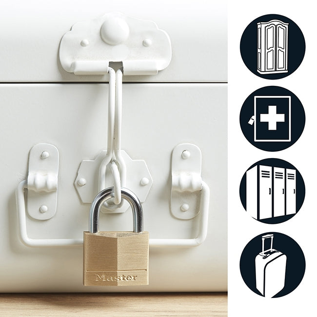 Master Lock 170EURD Λουκέτο Ορειχάλκινο Συμπαγές 70mm