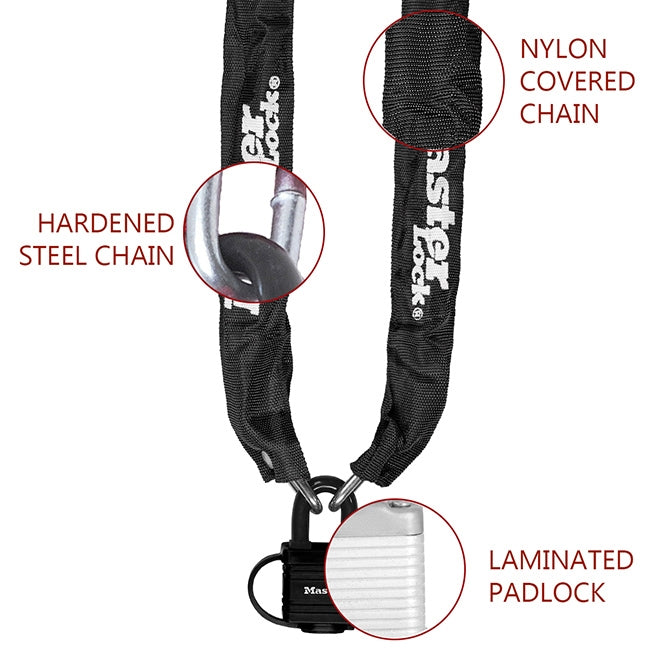 Master Lock 8390 Κλειδαριά Ποδηλάτου Αλυσίδας 6mm x 90cm Με Λουκέτο 40mm