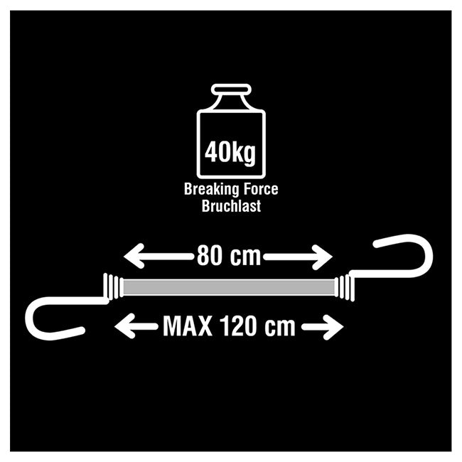 Master Lock 3105EURDAT Χταπόδι 6 Άκρων Με Διπλό Γάντζο 8mm x 80cm