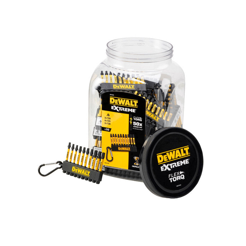 DeWalt DT7275-QZ EXTREME® FLEXTORQ® Συλλογή Μύτες Κατσαβιδιού Torx Σετ 10 Τεμ