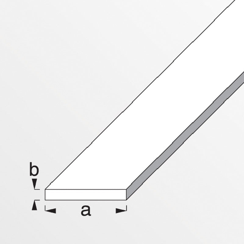 Βέργα Πλακέ Ανοδειωμένου Αλουμινίου 15mm x 2mm