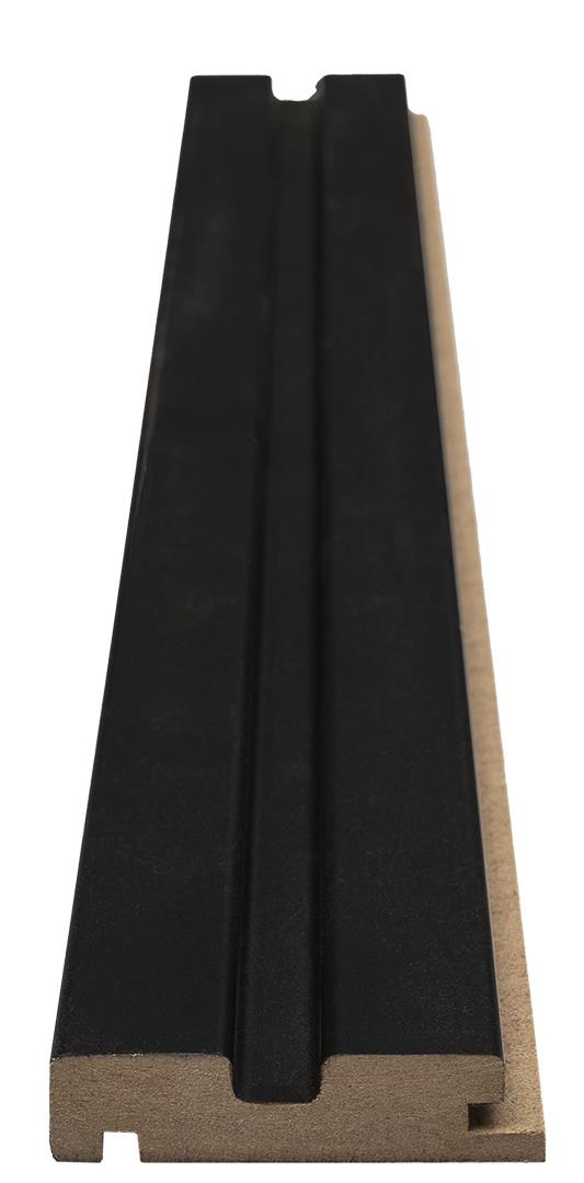 Πηχάκι Διπλό Έναρξης Για 3D Wall Panel MDF Beat ST 505090 Black Edition 16mm x 66,5mm 2.75mtr