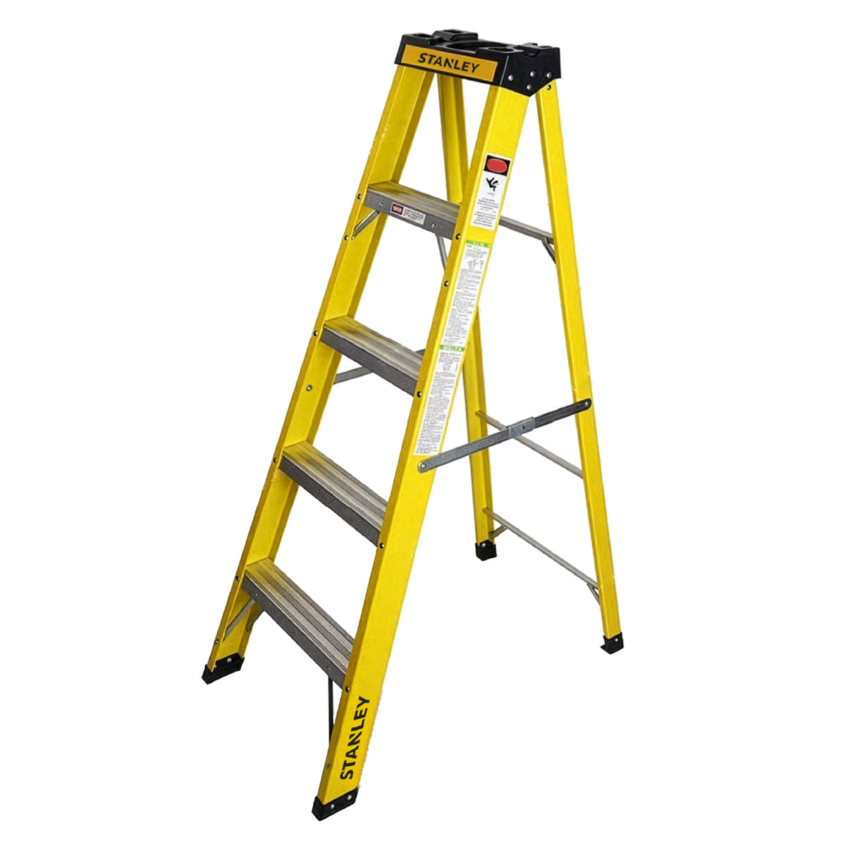 Stanley SXLDFG-004 Επαγγελματική Σκάλα Fiberglass Ηλεκτρολόγων 4 Σκαλιών 144cm