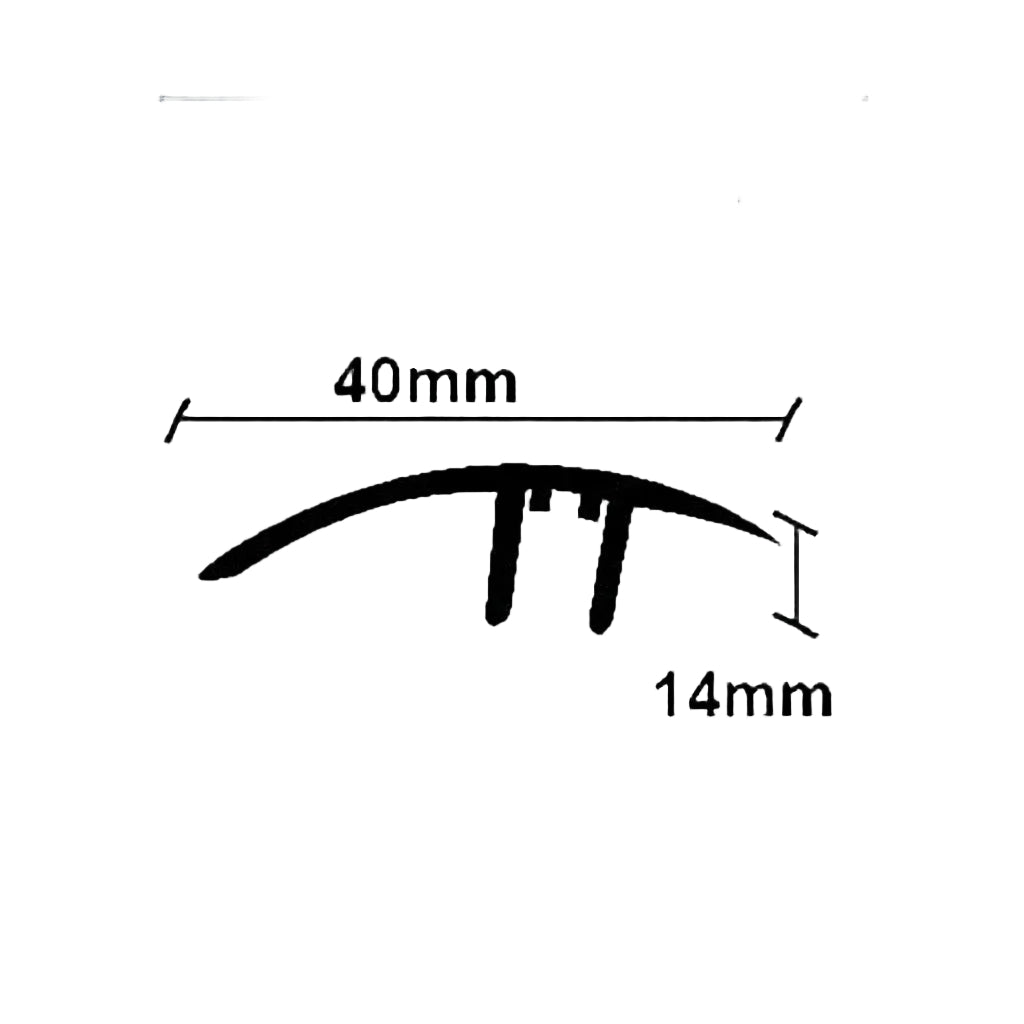Προφίλ Παρκέ - Laminate Για Μεγάλη Βάση Ανισόπεδο 38mm 2.75mtr ΑΣΗΜΙ