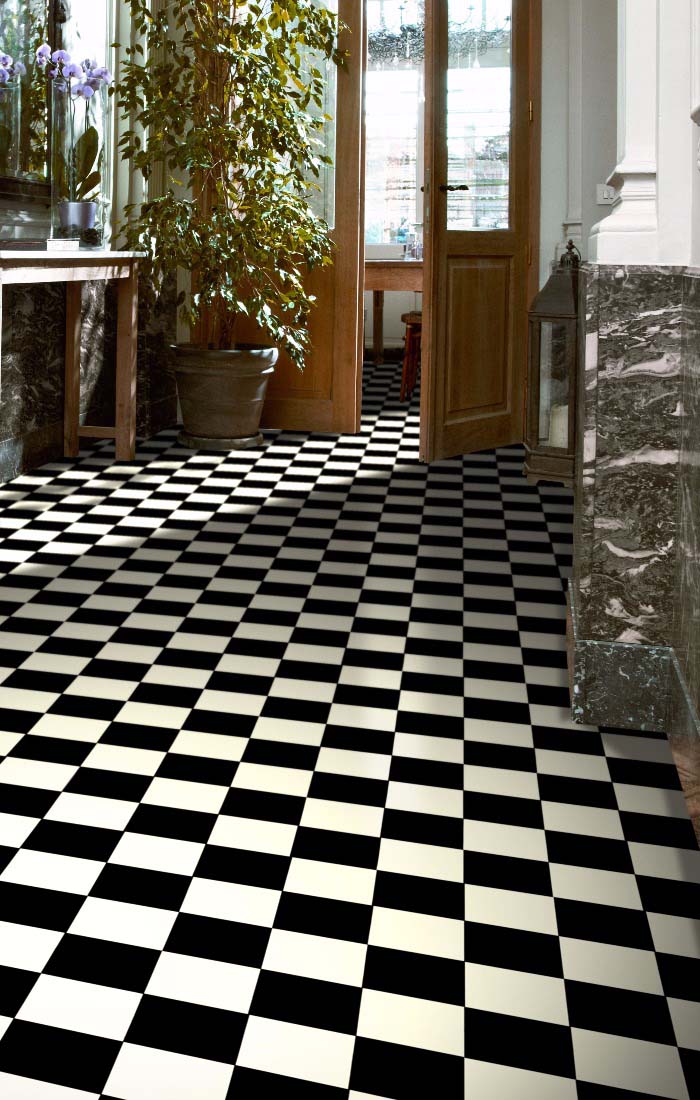 Δάπεδο Πλαστικό Atlantic 019M Damier 4mtr