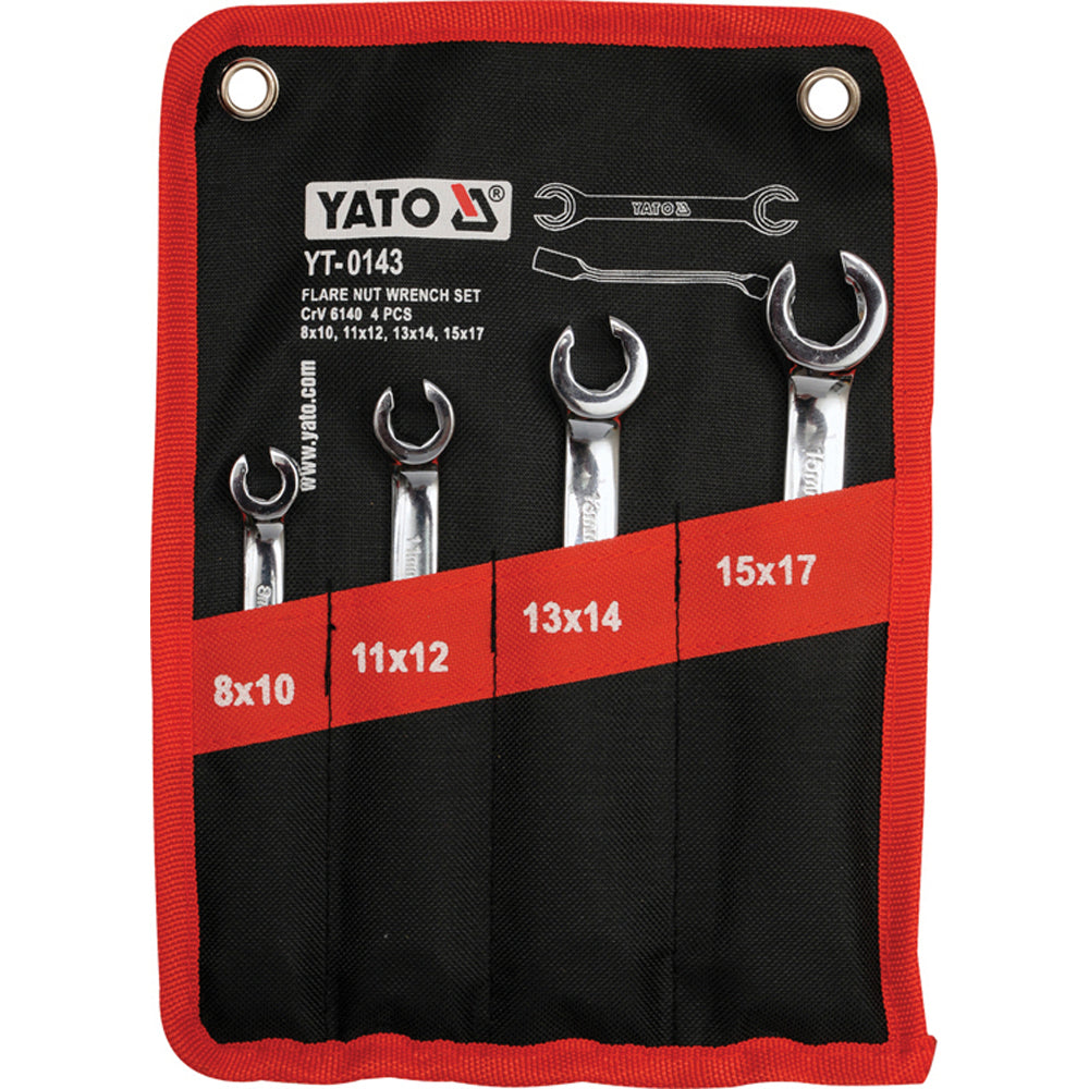 Yato YT-0143 Συλλογή Κλειδιά Ρακόρ Σετ 4 Τεμ
