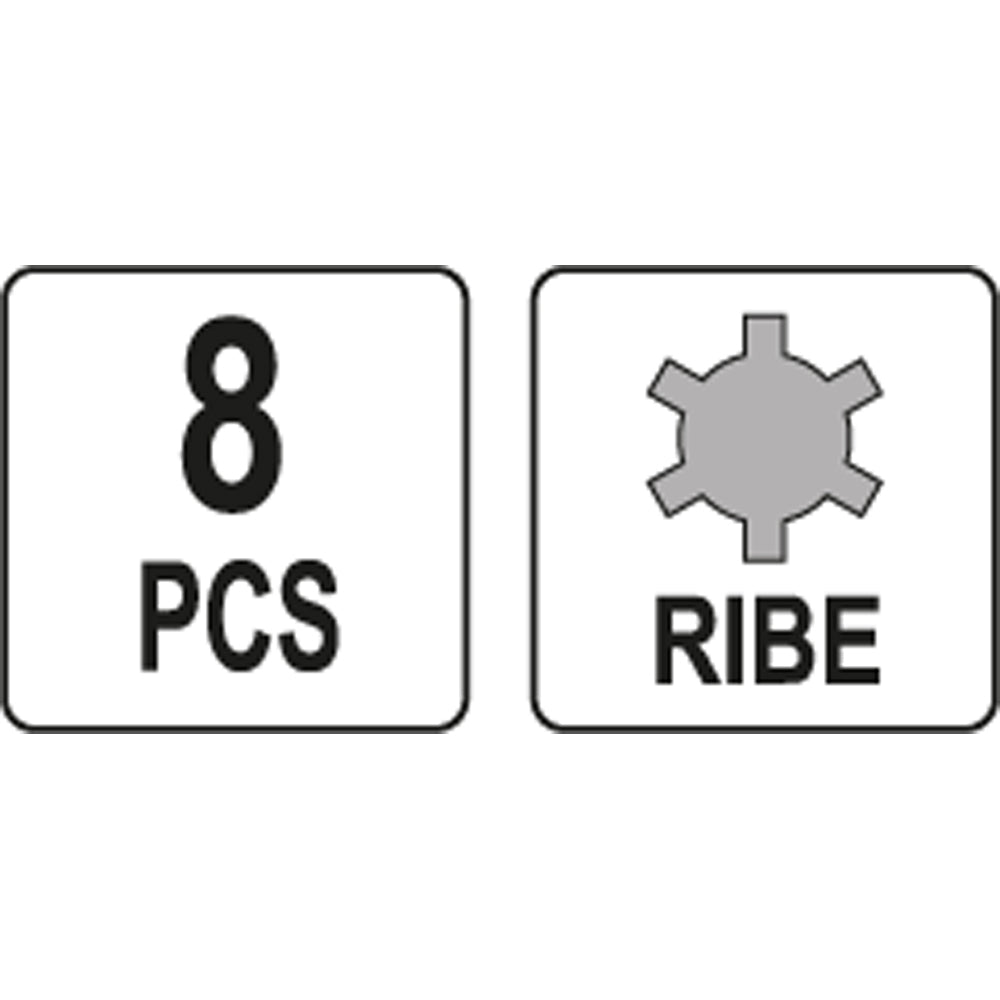 Yato YT-0418 Συλλογή Μύτες Ribe Σετ 8 Τεμ
