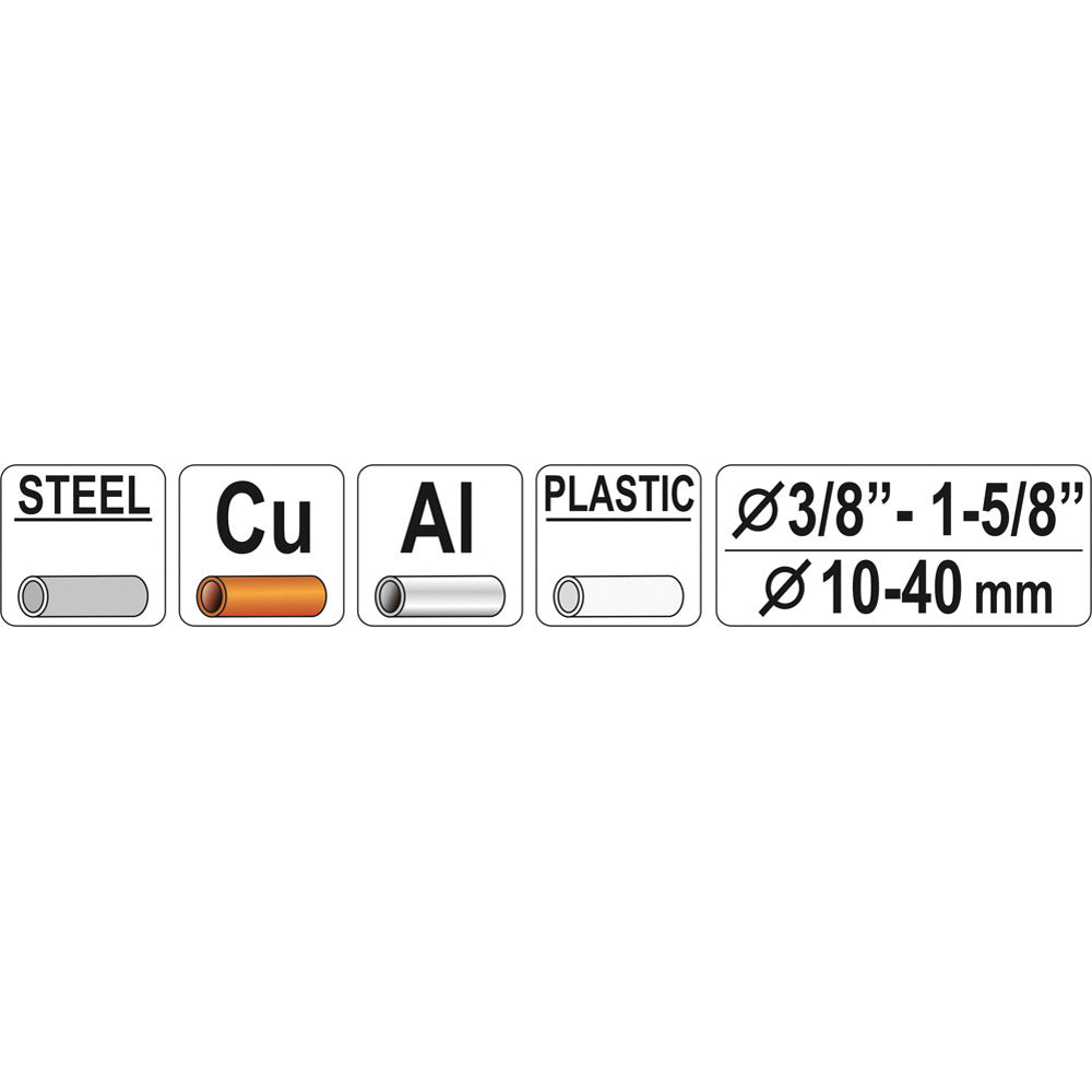 Yato YT-2232 Κόφτης Σωλήνων Χαλκού-PVC (Σωληνοκόφτης) Χειρός Ρυθμιζόμενος 10-40mm