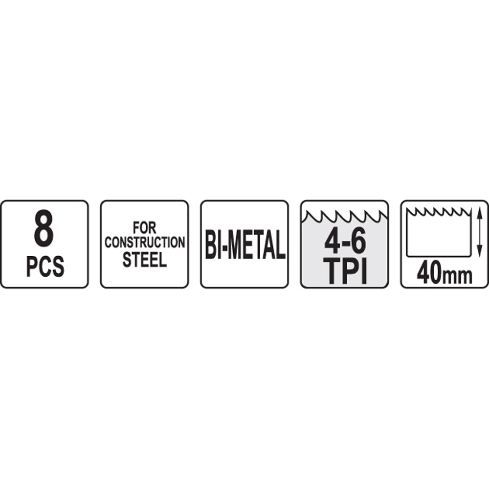 Yato YT-3380 Συλλογή Ποτηροτρύπανα & Κεντραδόροι 22mm-73mm Σετ 8 Τεμ Σε Βαλίτσα