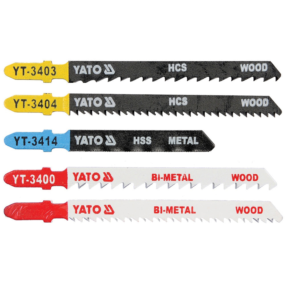 Yato YT-3445 Λάμες Σέγας Για Ξύλο Μέταλλο ΔΙάφορα Υλικά Σετ 5 Τεμ