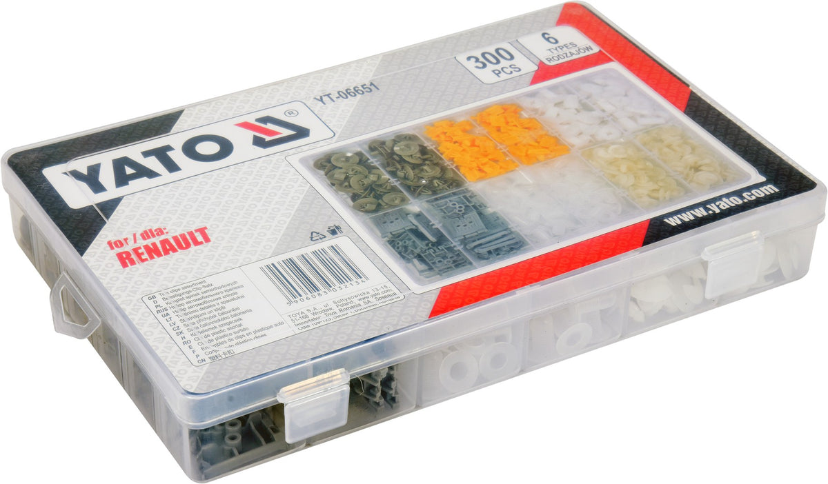 Yato YT-06651 Κλιπς Αυτοκινήτου Renault Σετ 300 τεμ