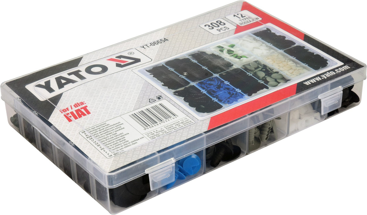 Yato YT-06654 Κλιπς Αυτοκινήτου FIAT Σετ 308 Τεμ