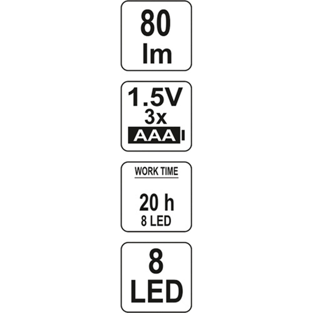 Yato YT-08514 Φακός Χειρός Επιθεώρησης & Εργασίας Στυλό 80 Lumens