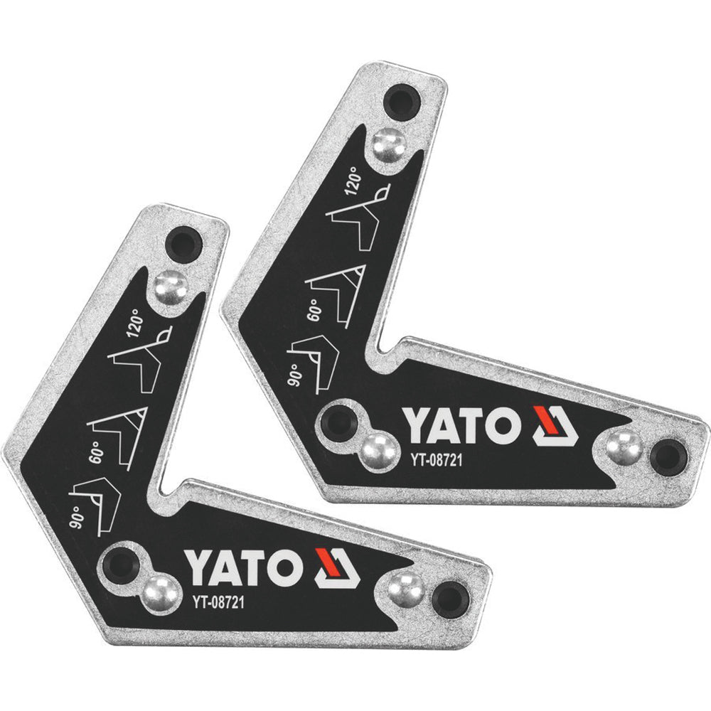 Yato YT-08721 Συλλογή Γωνιές Μαγνήτης Στήριξης Υλικών Για Ηλεκτροσυγκολλήσεις Σετ 2 Τεμ 10kgr