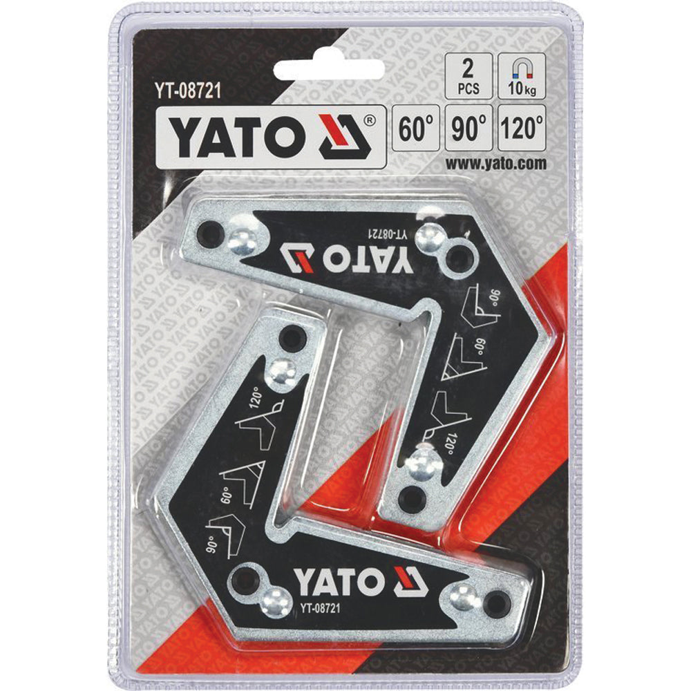 Yato YT-08721 Συλλογή Γωνιές Μαγνήτης Στήριξης Υλικών Για Ηλεκτροσυγκολλήσεις Σετ 2 Τεμ 10kgr