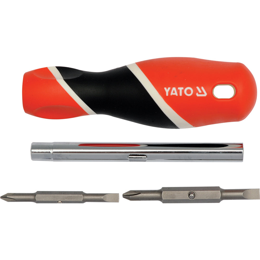 Yato YT-25971 Κατσαβίδι Με Εναλλασσόμενες Μύτες 6 Σε 1