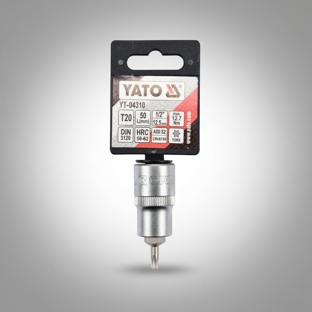 Yato Καρυδάκι Αρσενικό (Μύτη) Torx 1/2" Επαγγελματικά Chrome Vanadium