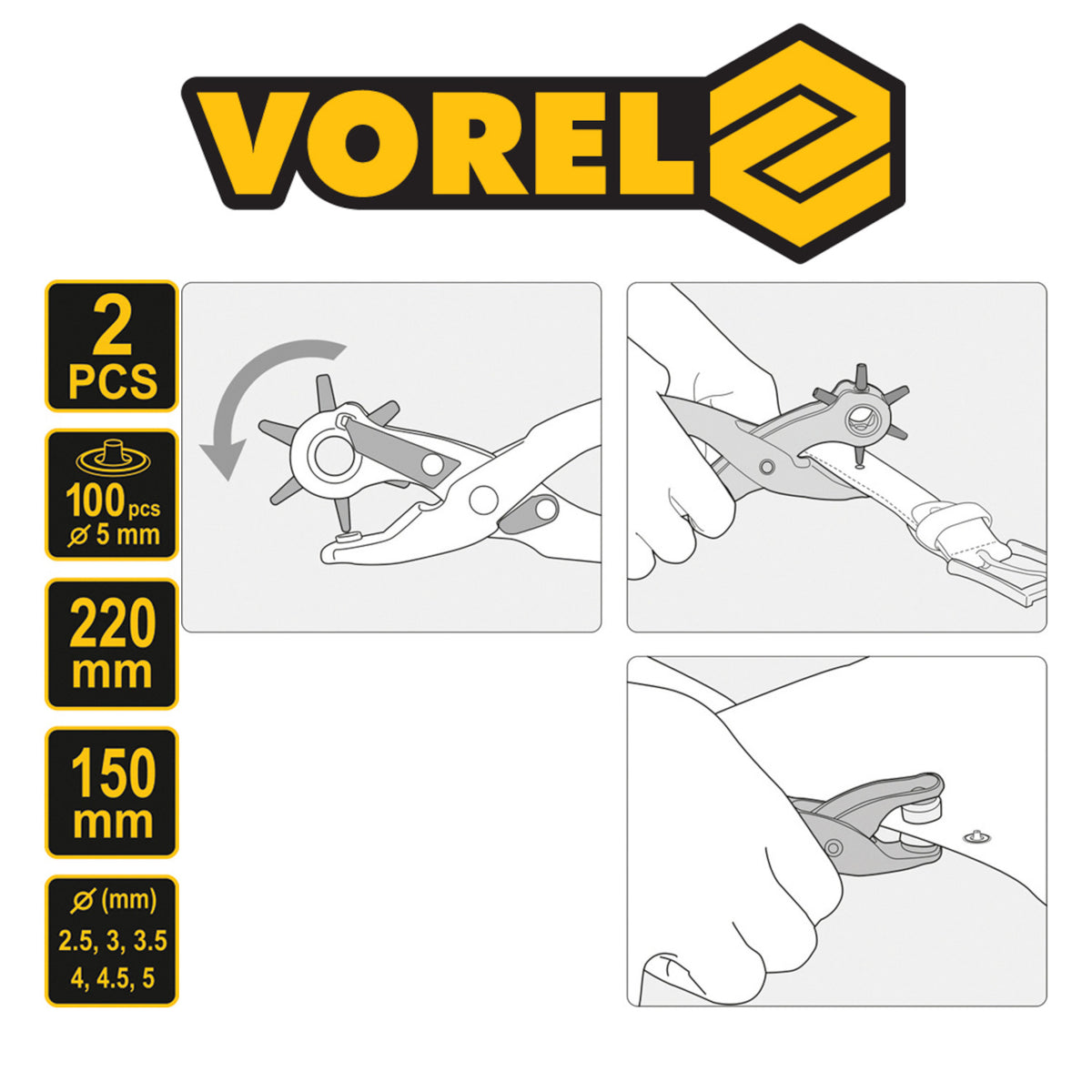VOREL - ΜΥΛΟΣ ΤΣΑΓΚΑΡΑΔΩΝ-ΜΠΟΥΝΤΟΥΖΙΕΡΑ ΣΕΤ VOREL 43603