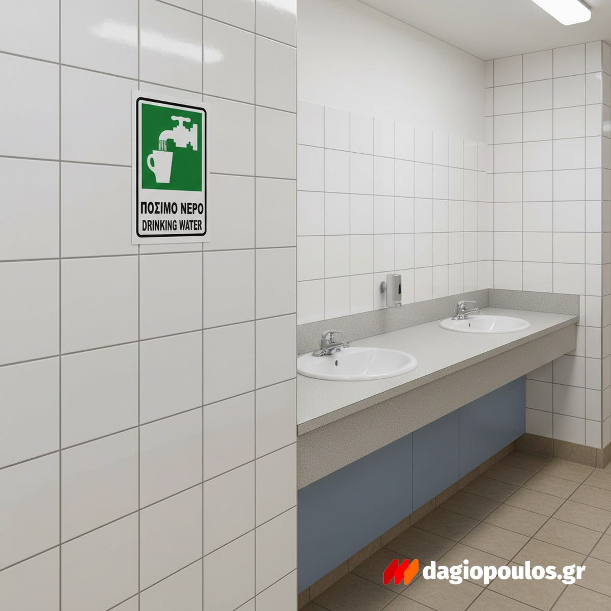 Πινακίδα Σήμανσης “ΠΟΣΙΜΟ ΝΕΡΟ - DRINKING WATER”