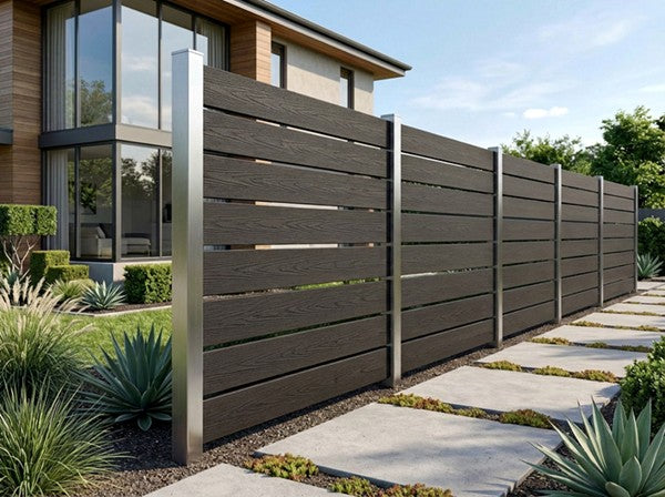 WPC Περίφραξης Premium Charcoal 2550 120x20mm 3.6mtr