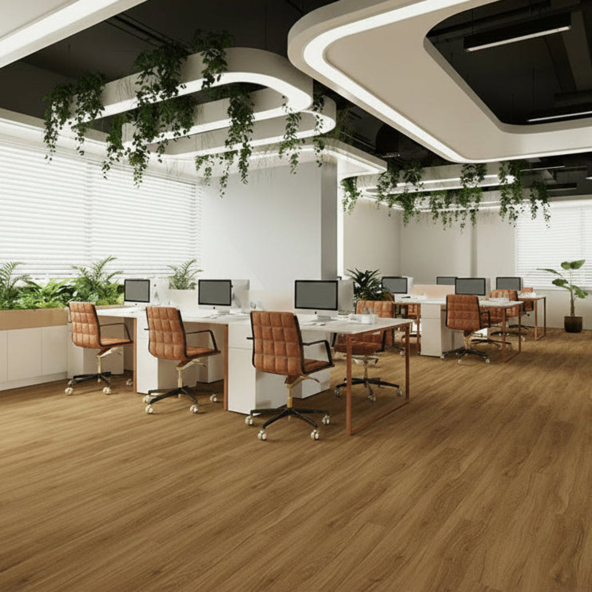 Δάπεδο Βινυλικό LVT Σε Λωρίδες BROWN OAK 8852 1227mm x 187mm 2mm