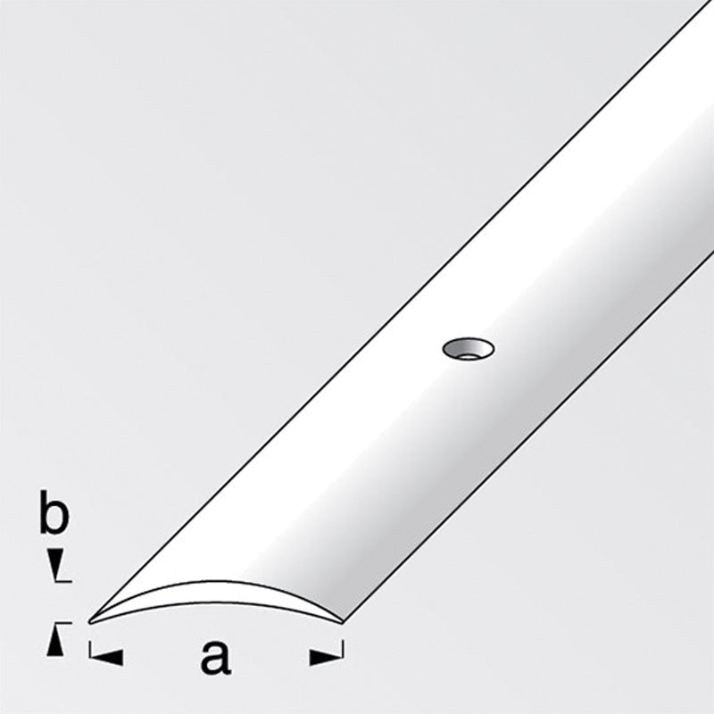 Προφίλ Ένωσης Δαπέδων Βιδωτό Πλαστικό PVC 1mtr ΚΑΦΕ