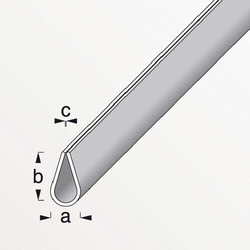 Προφίλ Πλαισίου Πλαστικό PVC 8,5mm x 15mm x 0,5-2mm x 2mtr