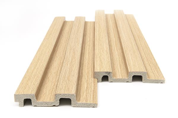 3D PS Wall Panel Residence 04 White Oak Με Πηχάκια 122x21mm 2.9mtr