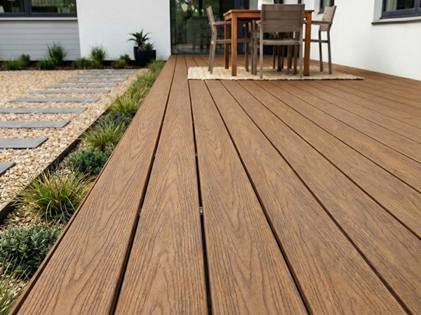 WPC Συνθετικό Δάπεδο Deck Premium Wood Teak 640150 23x140mm 3.6mtr