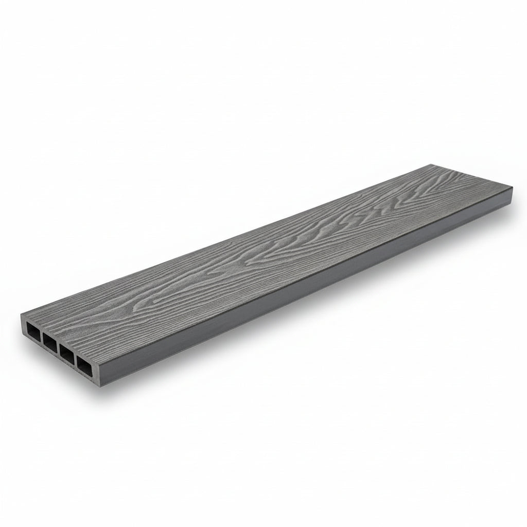 WPC Περίφραξης Νέας Γενιάς 3D Νερά Ξύλου 90180 Light Grey 120x20mm 3.6mtr