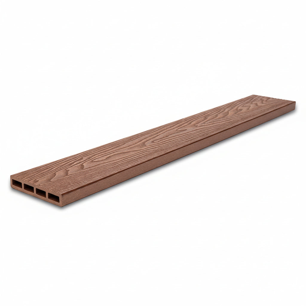 WPC Περίφραξης Νέας Γενιάς 3D Νερά Ξύλου 90155 Teak 120x20mm 3.6mtr