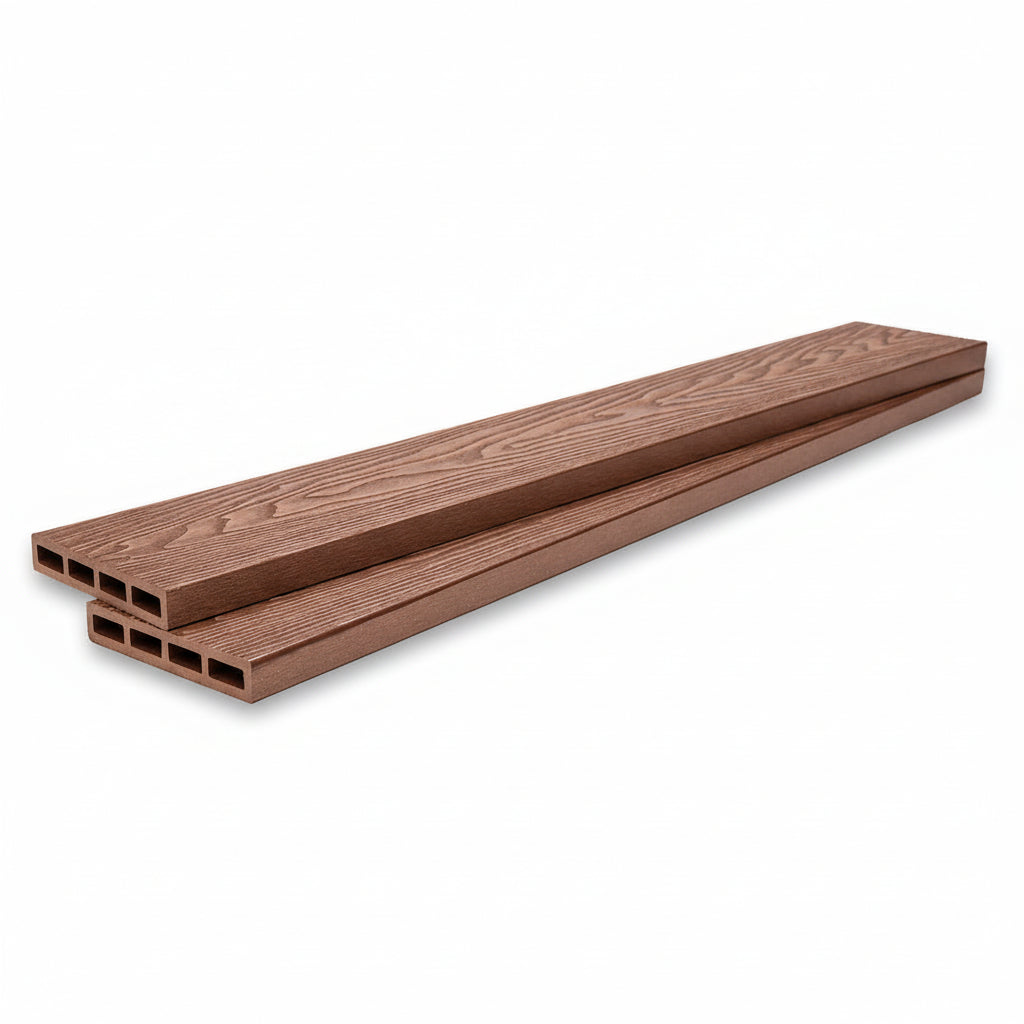WPC Περίφραξης Νέας Γενιάς 3D Νερά Ξύλου 90155 Teak 120x20mm 3.6mtr