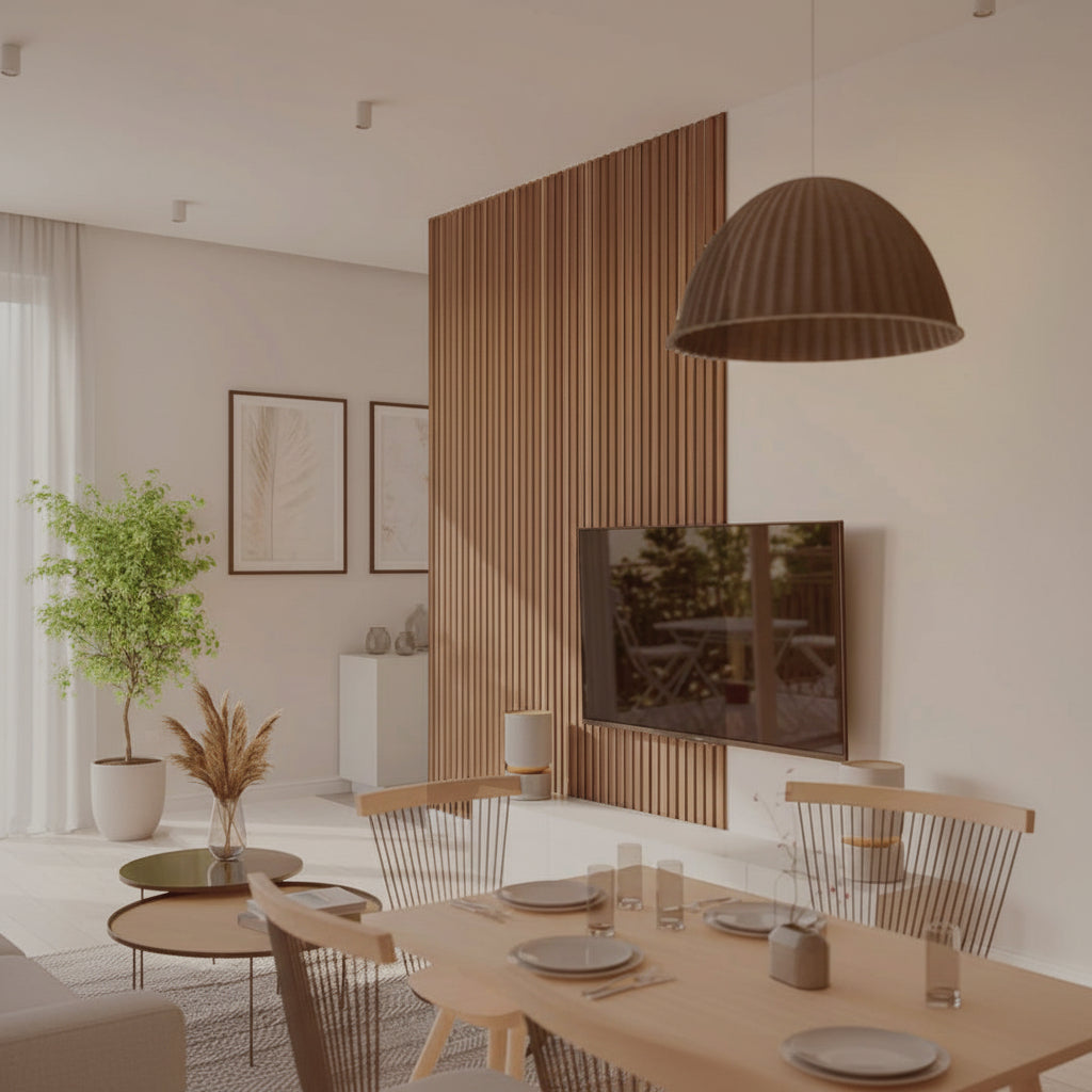 3D PS Wall Panel Residence 07 Classic Oak Με Πηχάκια 122x21mm 2.9mtr