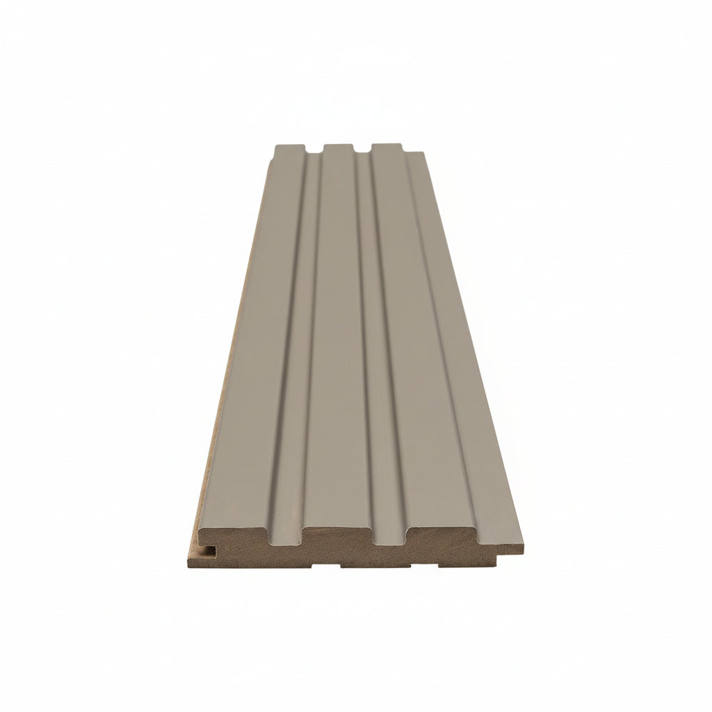3D Wall Panel MDF Beat Deluxe 506090 Sand Grey Με Πηχάκια 2750mm x 119mm x 16mm