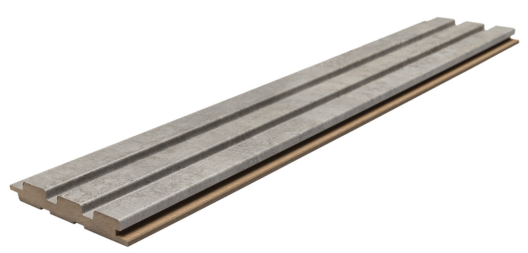3D Wall Panel MDF Beat ST 504070 Chicago Concrete Με Πηχάκια 2750mm x 119mm x 16mm