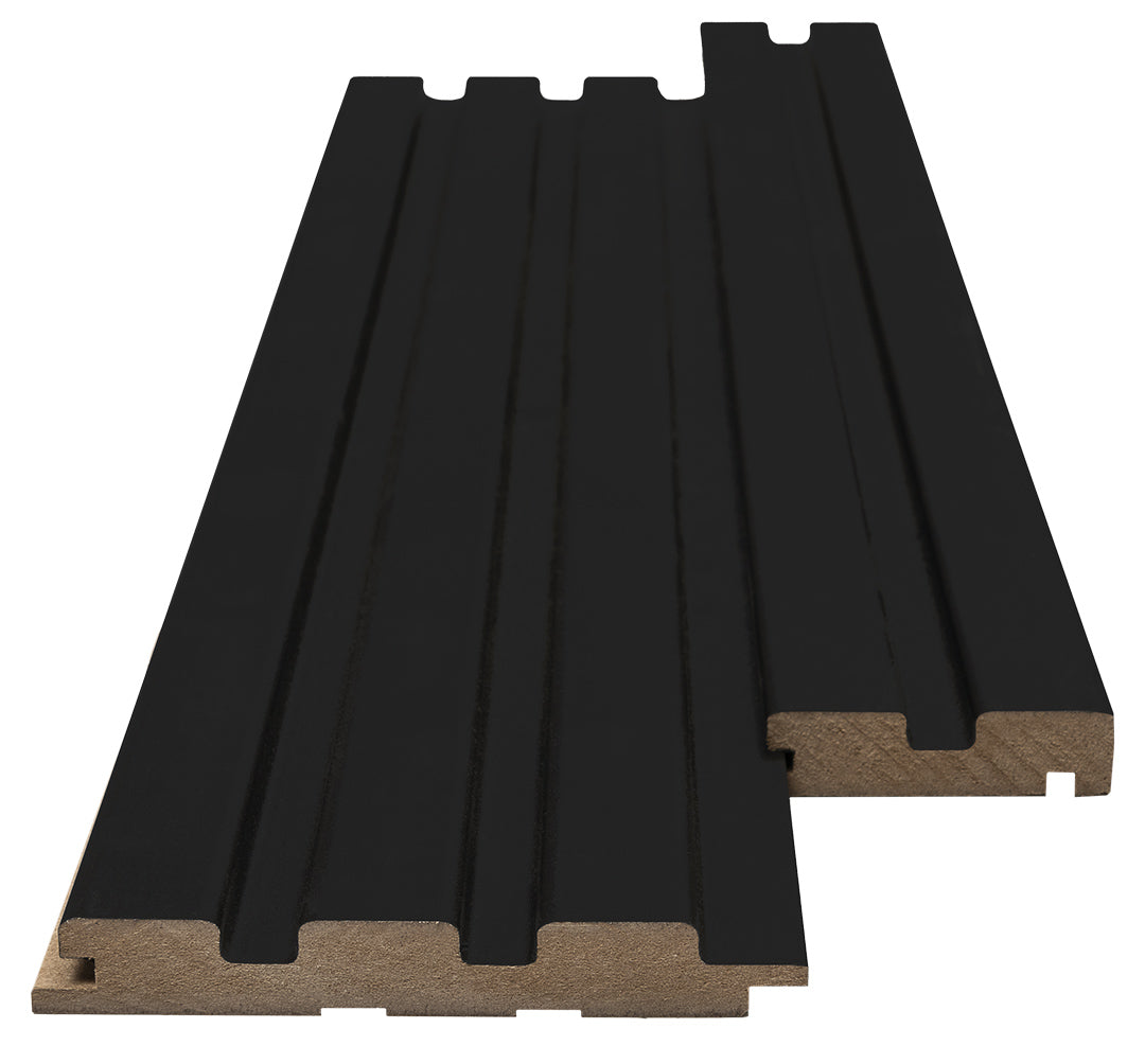 Πηχάκι Διπλό Τελειώματος Για 3D Wall Panel MDF Beat ST 505090 Black Edition 16mm x 77mm 2.75mtr