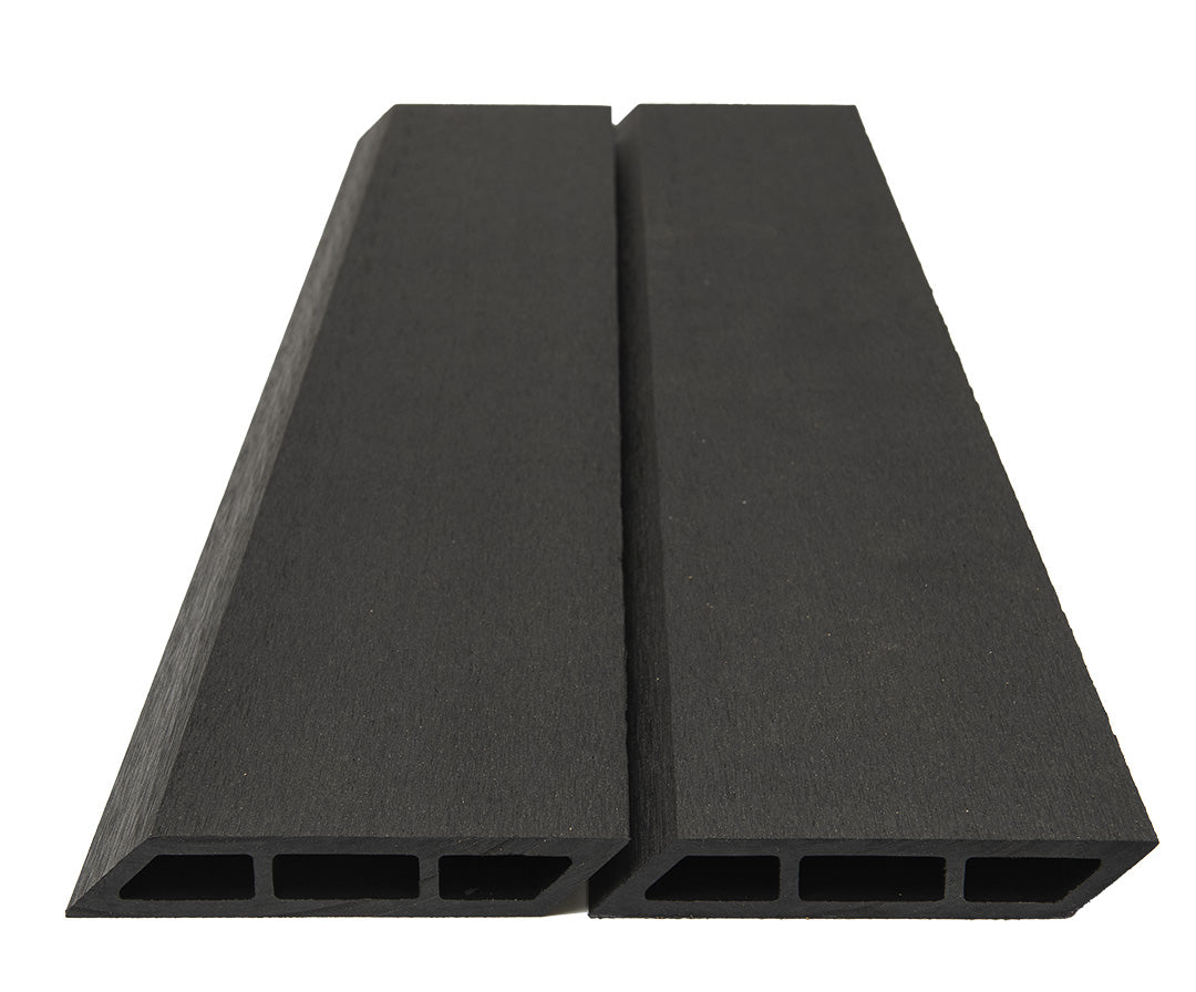 WPC Περίφραξης Διπλής Όψης 6050 Dark Grey 120x20mm 3.6mtr