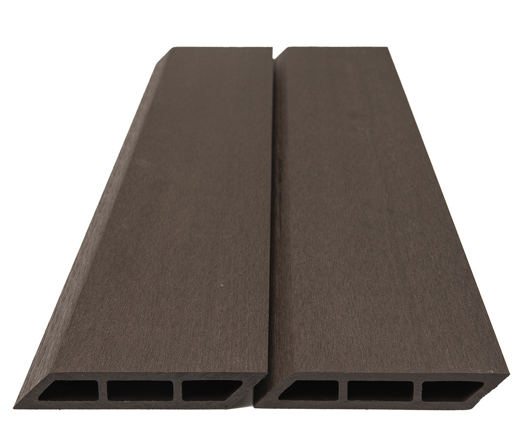 WPC Περίφραξης Διπλής Όψης 60110 Dark Brown 120x20mm 3.6mtr