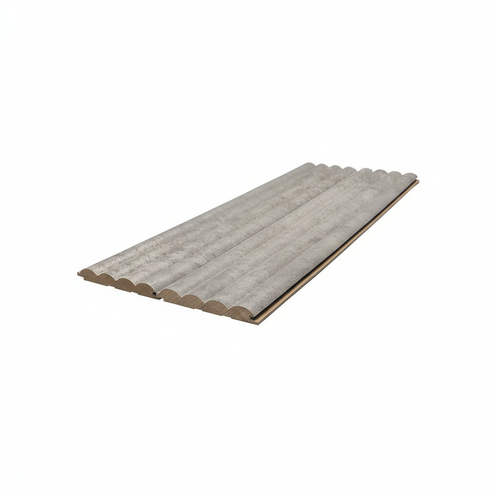 3D Wall Panel MDF Wave Standard 804070 Chicago Concrete Με Πηχάκια 2750mm x 119mm x 16mm