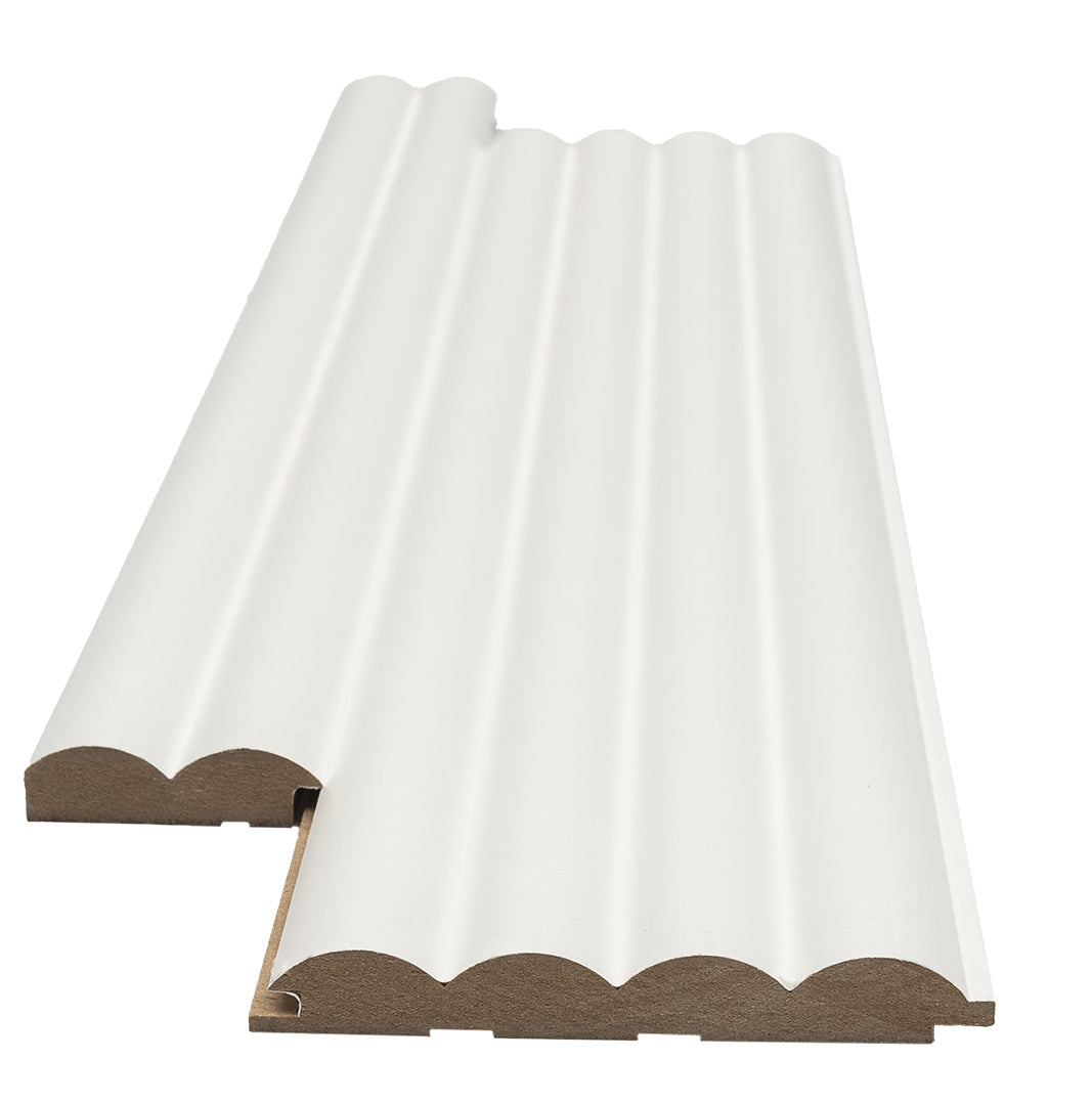 Πηχάκι Διπλό Έναρξη - Τελείωμα Για 3D Wall Panel MDF Wave Standard 802040 White 16mm x 55mm x 2750mm