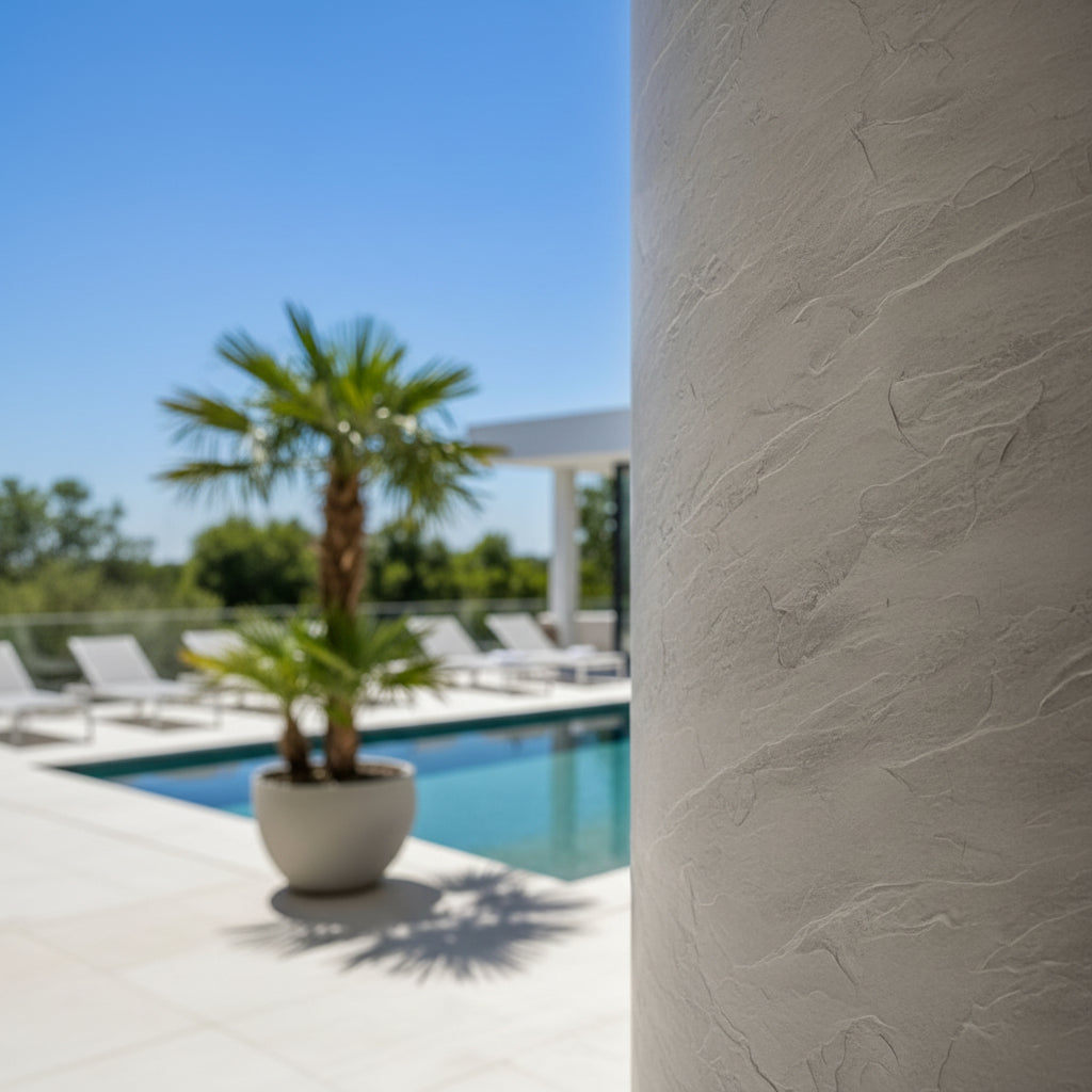 Panel Εύκαμπτης Πέτρας 101040 SLATE 600mm x 1200mm LIGHT GREY
