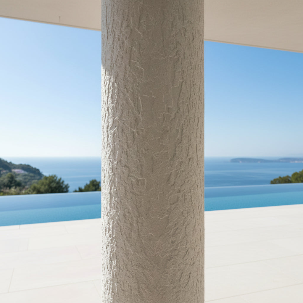 Panel Εύκαμπτης Πέτρας 108010 ROUGH GRANITE 600mm x 1200mm PURE WHITE