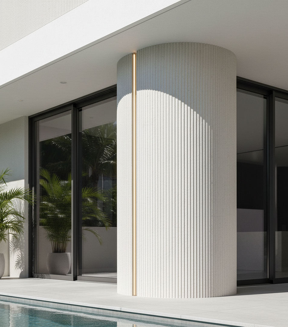 Panel Εύκαμπτης Πέτρας 113020 RIPPLE BOARD 600mm x 1200mm BEIGE WHITE