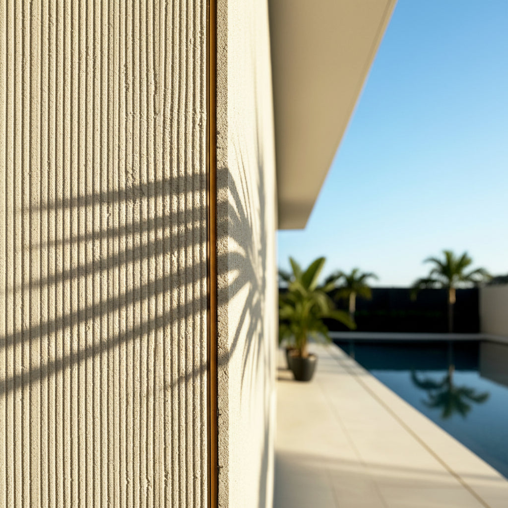 Panel Εύκαμπτης Πέτρας 119020 LINE STONE BOARD 600mm x 1200mm BEIGE WHITE