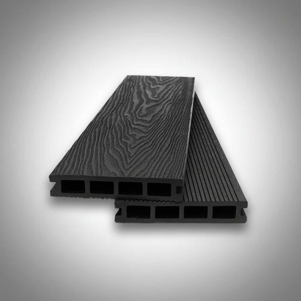 WPC Συνθετικό Δάπεδο DECK 8050 Dark Grey 25x146x3600mm Νέας Γενιάς