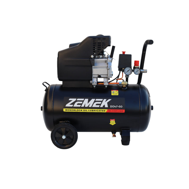 Zemek DO47-50 Αεροσυμπιεστή Μονομπλόκ Λαδιού 2HP 50Lt 8Bar