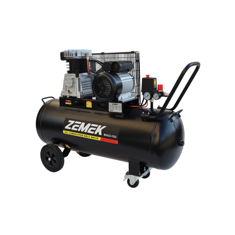 Zemek BH65-100 Αεροσυμπιεστής Λαδιού με Ιμάντα 3HP 100Lt 8Bar