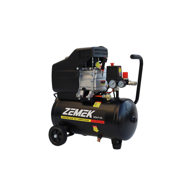 Zemek DO47-24 Αεροσυμπιεστή Μονομπλόκ Λαδιού 2HP 24Lt 8Bar