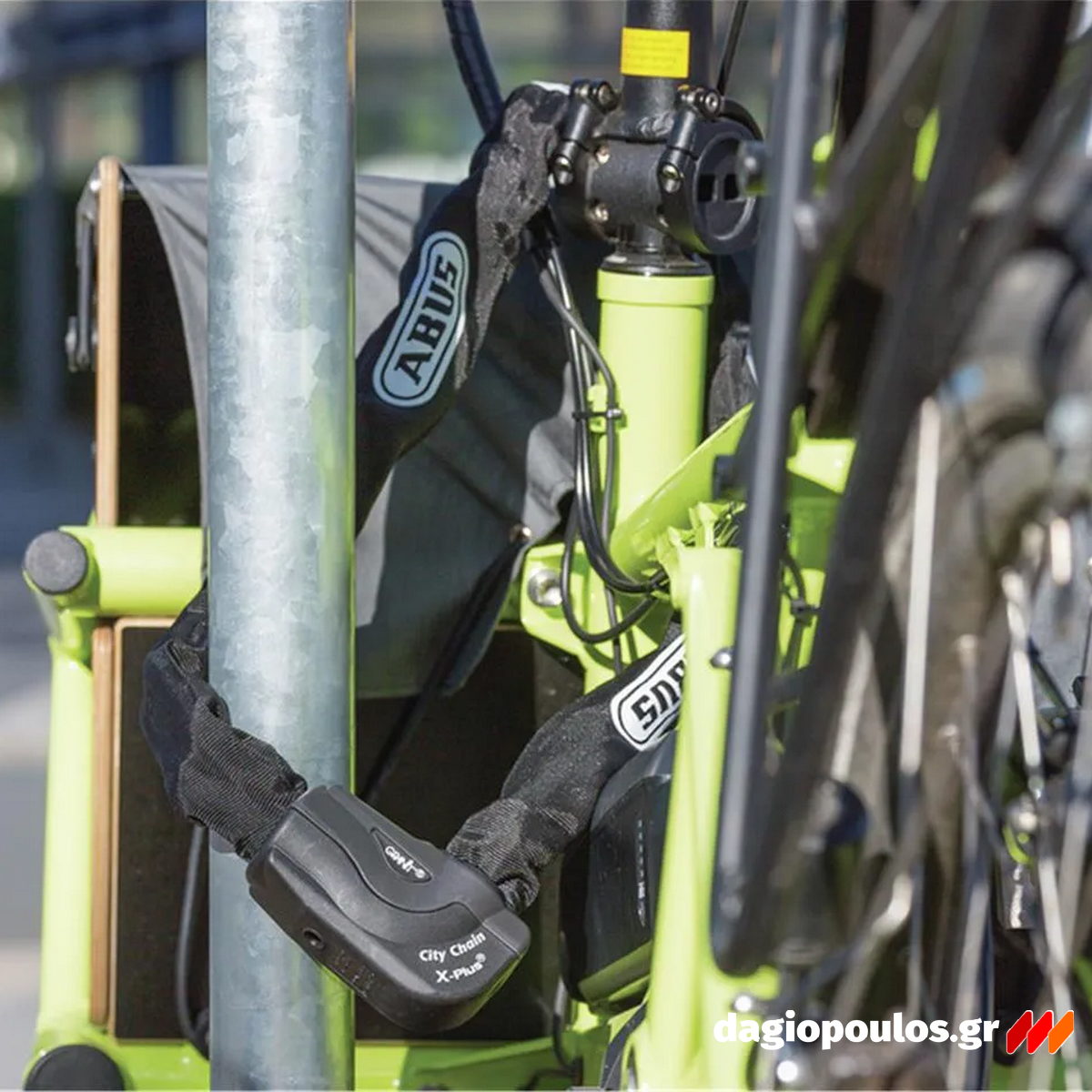 Abus 1060/170 GRANIT CityChain XPlus™ Κλειδαριά Μοτοσυκλέτας - Ποδηλάτου Αλυσίδας Με Κλειδί 170cm